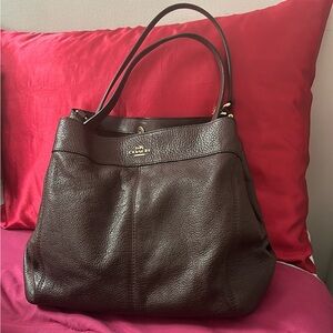Coach Brown Leather Shoulder Bag